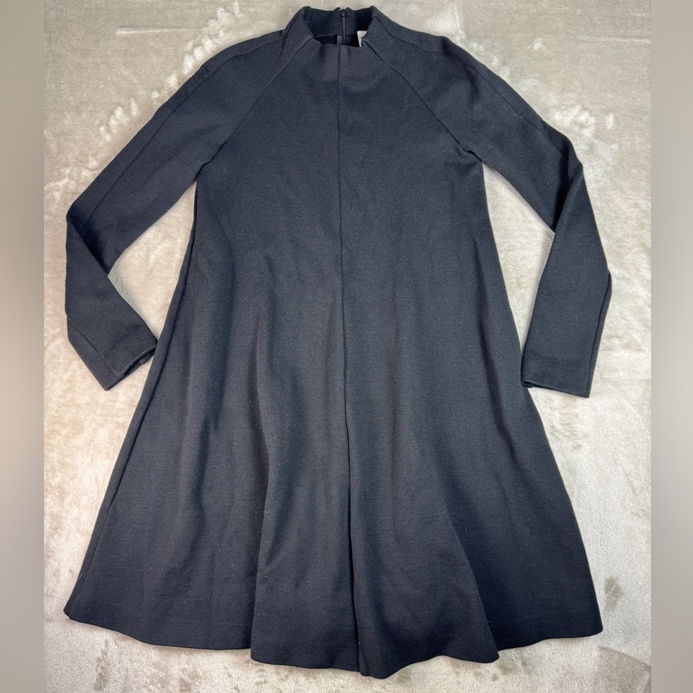 M by Missoni Mini Dress Size Small Long Sleeve Black Wool Knit Designer Luxury